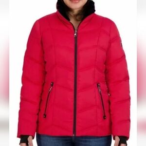Nautica Women's Puffer Jacket with Detachable Hood (Size M)